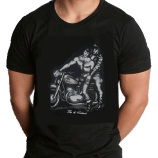Tom of Finland Motorcycle T-Shirt - Black