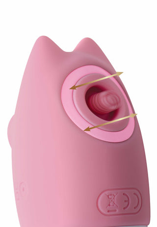 Inmi Shegasm Kitty Licker 5X Silicone Rechargeable Clit Stimulator - Pink