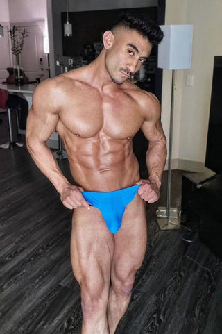 JJ Malibu - Lose My Breath Seamless Thong - Sapphire Blue