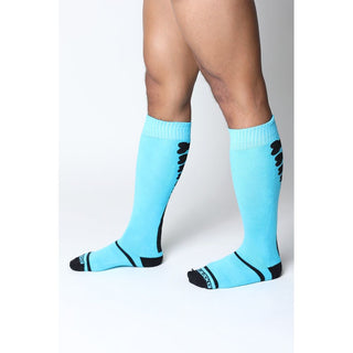 CellBlock 13 - Kennel Club Bones Knee High Sock - Turquoise