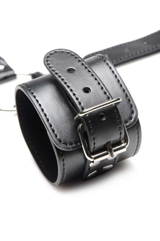 Strict Adjustable Neck to Wrist Restraints - Black