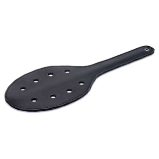 Strict Deluxe Rounded Paddle with Holes - Black