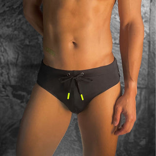 BADBUI - Perfect Cut Swim Brief - JET BLACK