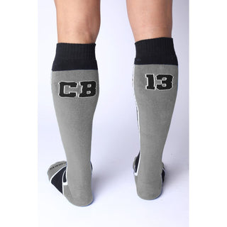 CellBlock 13 - Take Down Knee High Socks - Grey