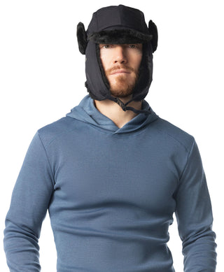 Nasty Pig - Teddy Trapper Hat - Black