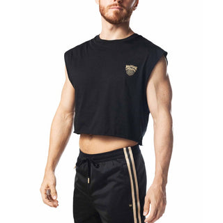 Nasty Pig - Warm Up Sleeveless Crop Top - Black / Champagne