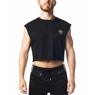 Nasty Pig - Warm Up Sleeveless Crop Top - Black / Champagne