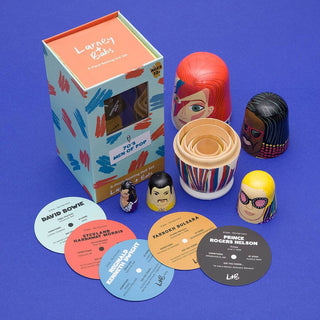 Larney + Babs - 70s Men of Pop Wooden Nesting Doll Sets