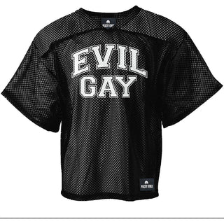 Kweer Cards / Peachy Kings - "EVIL GAY" Mesh Football Jersey