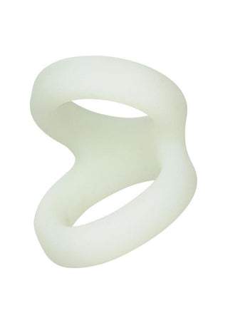 Alpha Liquid Silicone Snug Tugger - Glow In The Dark/White