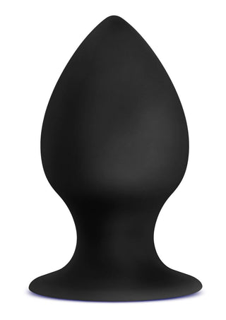 Anal Adventures Platinum Silicone Anal Stout Plug Large - Black