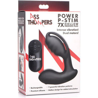 Ass Thumpers - Power P-Stim 7X Hollow Silicone Prostate Plug - Circus of Books