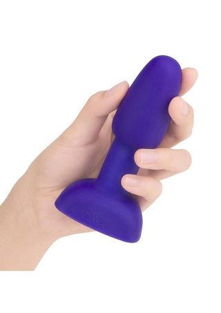 B-Vibe Rimming Petite Rechargeable Silicone Anal Plug with Remote Control - Teal