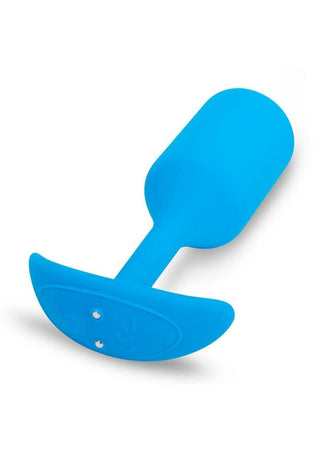 B-Vibe Vibrating Snug Plug Rechargeable Silicone Anal Plug - Small - Orange