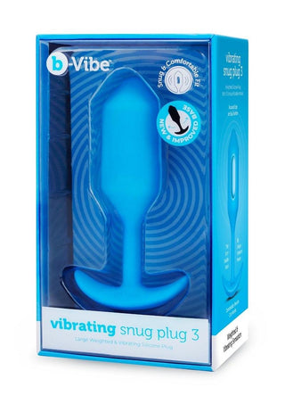 B-Vibe Vibrating Snug Plug Rechargeable Silicone Anal Plug - Small - Orange