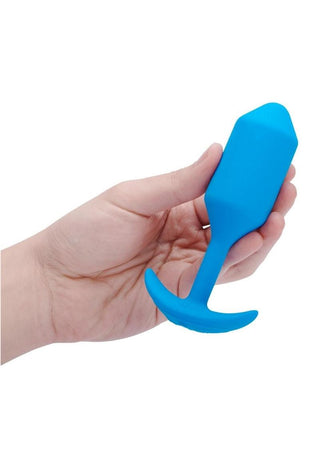 B-Vibe Vibrating Snug Plug Rechargeable Silicone Anal Plug - Small - Orange