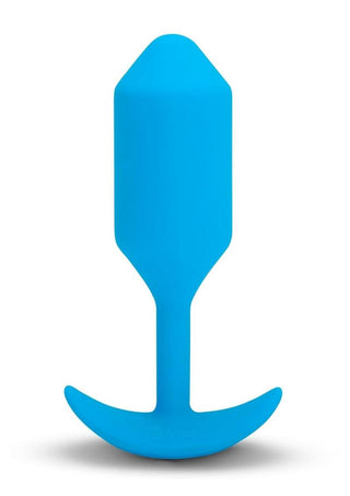 B-Vibe Vibrating Snug Plug Rechargeable Silicone Anal Plug - Small - Orange