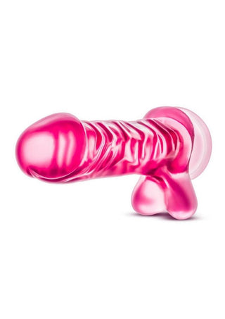 B Yours Basic 8 Dildo with Balls 9in - Pink