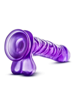 B Yours Basic 8 Dildo with Balls 9in - Pink