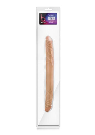 B Yours Double Dildo 14in - Purple
