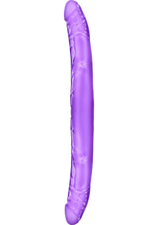 B Yours Double Dildo 18in - Purple