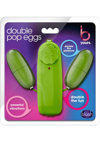 B Yours Double Pop Eggs with Wired Remote Control - Lime