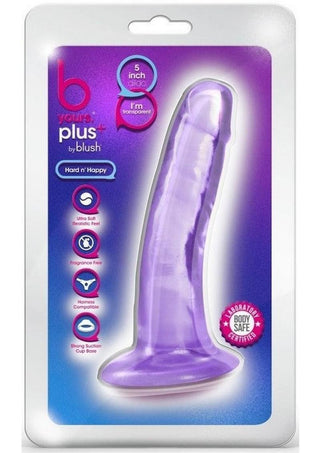 B Yours Plus Hard n' Happy Realistic Dildo 5in - Pink