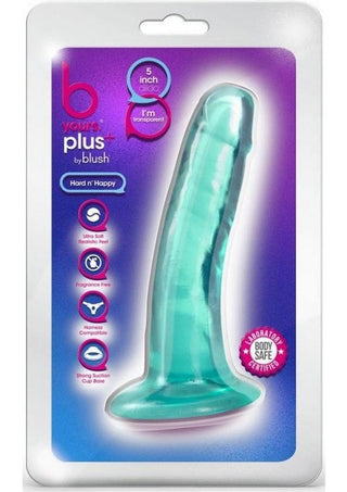 B Yours Plus Hard n' Happy Realistic Dildo 5in - Purple