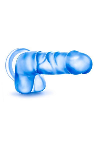 B Yours Sweet N' Hard 4 Dildo with Balls 7.75in - Purple