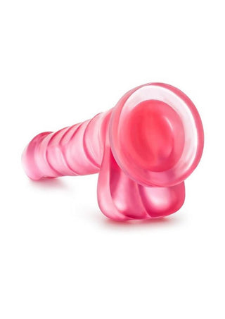 B Yours Sweet N' Hard 4 Dildo with Balls 7.75in - Blue