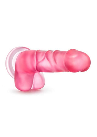 B Yours Sweet N' Hard 4 Dildo with Balls 7.75in - Purple