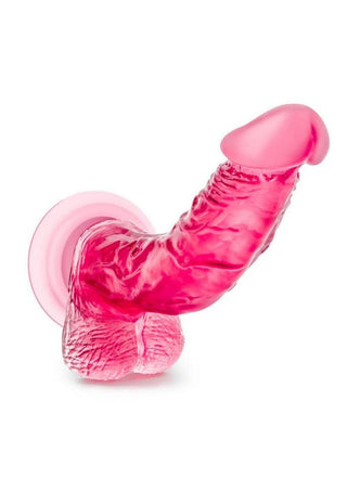 B Yours Sweet N' Hard 7 Dildo with Balls 8in - Pink
