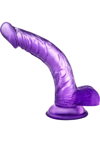B Yours Sweet N' Hard 7 Dildo with Balls 8in - Purple