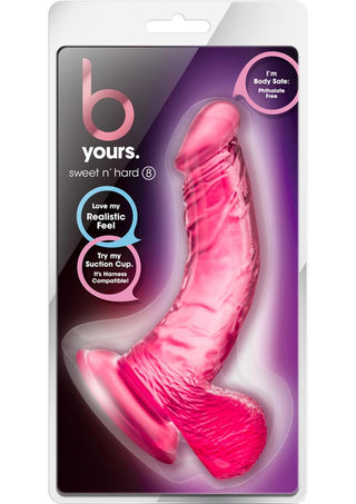 B Yours Sweet N' Hard 8 Dildo with Balls 6.5in - Blue