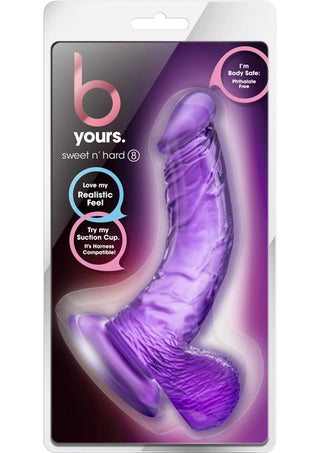 B Yours Sweet N' Hard 8 Dildo with Balls 6.5in - Pink