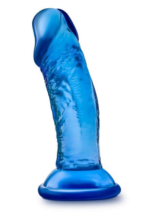 B Yours Sweet N' Small Dildo with Suction Cup 6.5in - Blue
