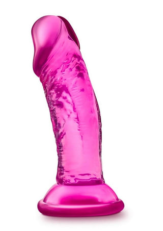 B Yours Sweet N' Small Dildo with Suction Cup 4.5in - Blue
