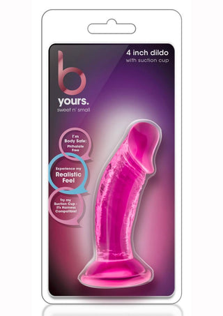 B Yours Sweet N' Small Dildo with Suction Cup 6.5in - Blue