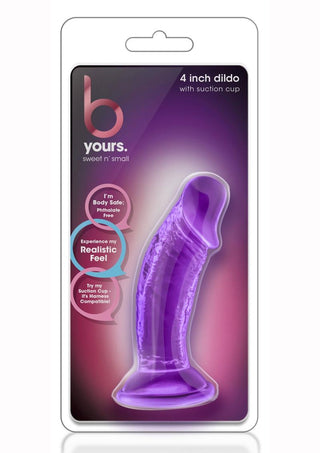 B Yours Sweet N' Small Dildo with Suction Cup 6.5in - Blue
