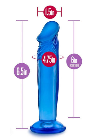 B Yours Sweet N' Small Dildo with Suction Cup 6.5in - Pink