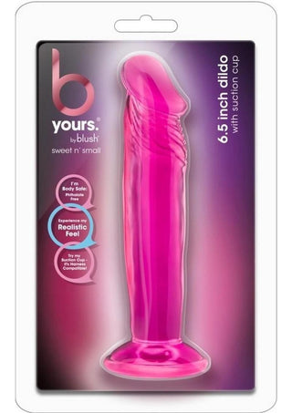 B Yours Sweet N' Small Dildo with Suction Cup 4.5in - Blue