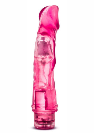 B Yours Vibe 6 Vibrating Dildo 9in - Blue