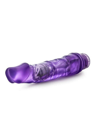 B Yours Vibe 6 Vibrating Dildo 9in - Blue