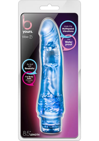 B Yours Vibe 7 Vibrating Dildo 8.5in - Pink