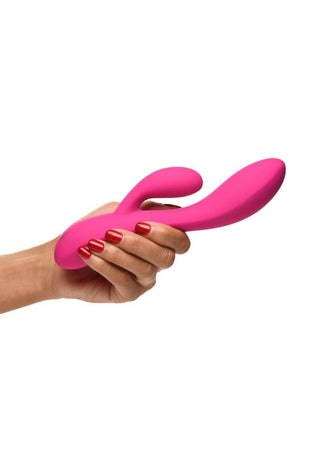 Bang! 10X Flexible Rechargeable Silicone Rabbit - Purple