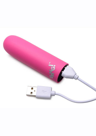 Bang! 10X Rechargeable Vibrating Bullet - Blue