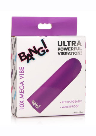 Bang! 10X Rechargeable Vibrating Bullet - Black