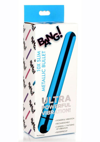 BANG! - 10X Slim Metallic Bullet - Blue
