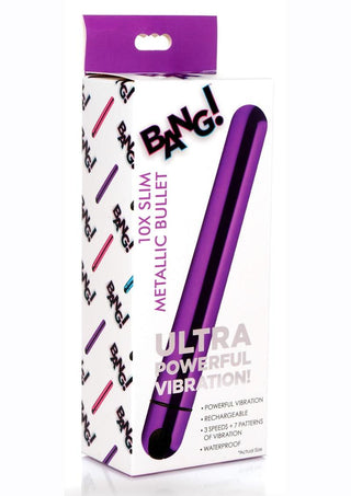 BANG! - 10X Slim Metallic Bullet - Blue