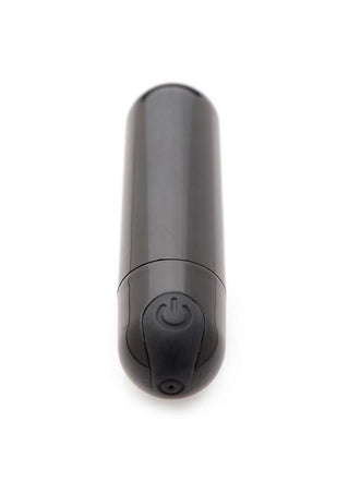 Bang! 10X Vibrating Metallic Rechargeable Bullet Vibrator - Blue